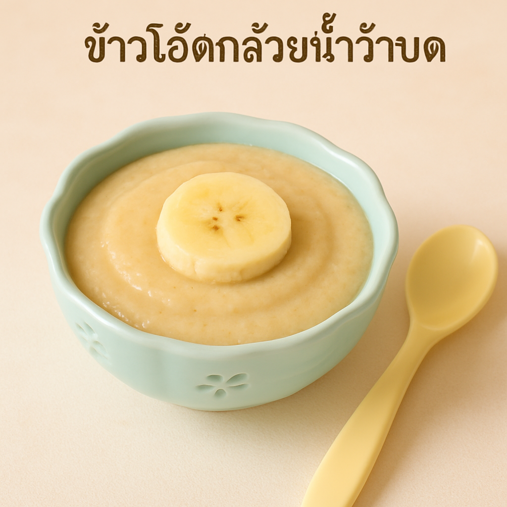 โจ๊กข้าวโอ๊ต-กล้วย