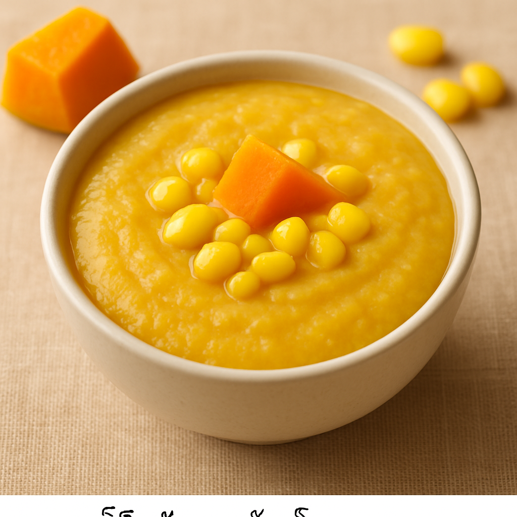 โจ๊กฟักทอง-ข้าวโพด