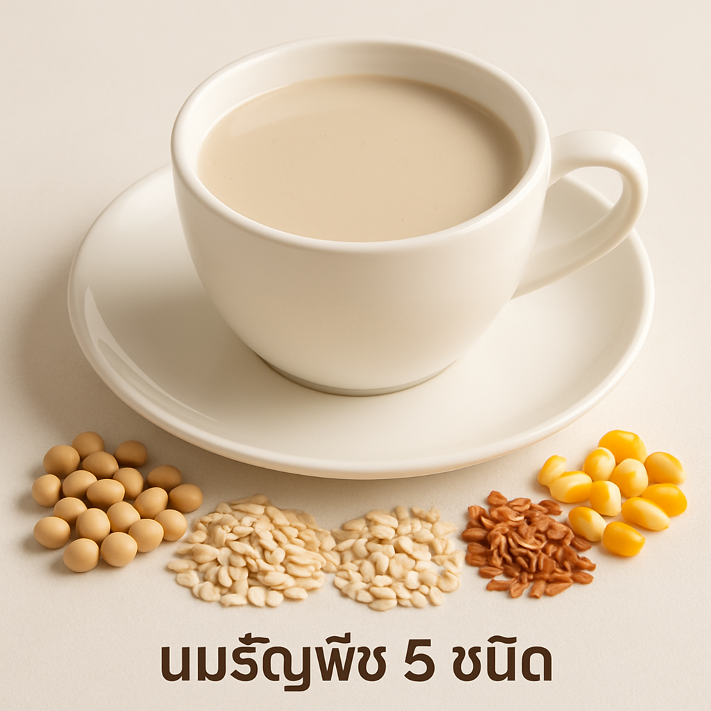 นมธัญพืช 5 ชนิด